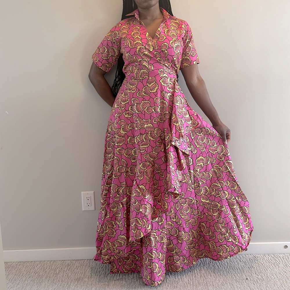 KENORIA Adaobi maxi wrap dress